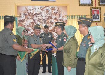 Kodim 0716 Demak Gelar Korp Rapot Penyerahan Jabatan dan Pelepasan Kasdim Mayor Inf Supriyono