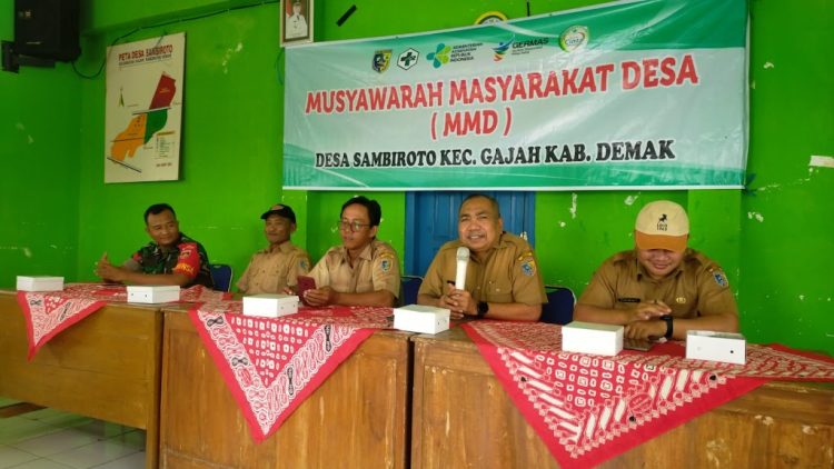 Dukung Program Kesehatan, Babinsa Hadiri Rapat MMD