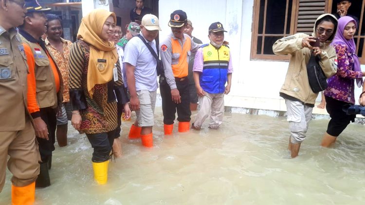 Bupati Demak Tinjau Banjir Desa Sidorejo