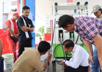 Pastikan Tidak Ada Kecurangan, Direskrimsus Polda Jateng Lakukan Pengecekan SPBU 