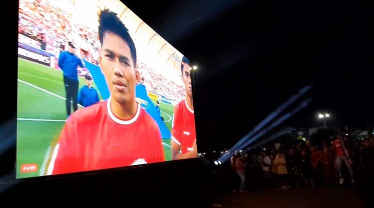Pemkab Demak Gelar Nobar Indonesia Vs Uzbekistan di Alun- Alun