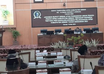 Rapat Paripurna, Bupati Berikan Jawaban Pandangan Umum Fraksi