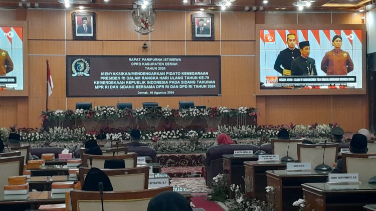 Dengarkan Pidato Kenegaraan Presiden, DPRD Demak Gelar Rapat Paripurna Istimewa