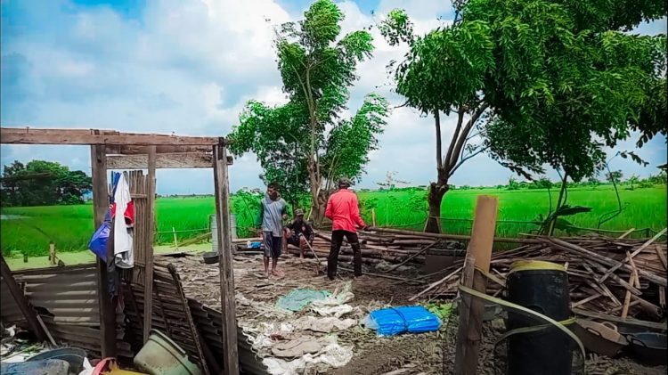 Puting  Beliung Hantam Kadang Bebek di Demak