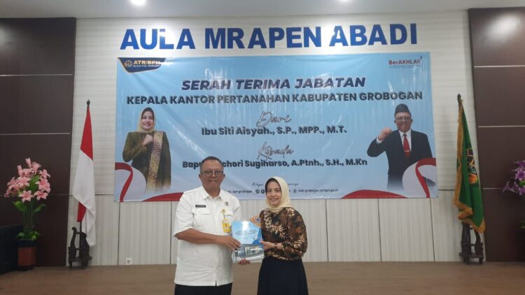 Gantikan Siti Aisyah, Buchori Didapuk Jadi Kepala Kantor Pertanahan Kabupaten Grobogan