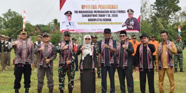 Bupati Demak Resmi Buka TMMD Sengkuyung Tahap I Tahun Anggaran 2026