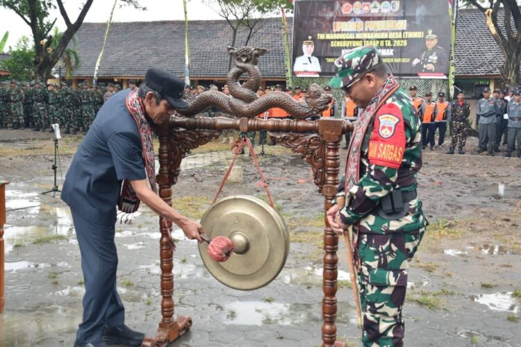 Wabup Demak Buka TMMD, Fokus Bangun Infrastruktur dan Karakter Warga