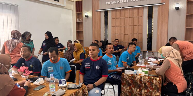 CKG di Rutan Demak, 119 Warga Binaan, Keluarga, Masyarakat, dan Petugas Jalani Pemeriksaan Kesehatan